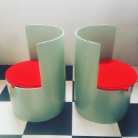 Vintage design Tomotom kinderstoeltjes door Bernard Holdaway